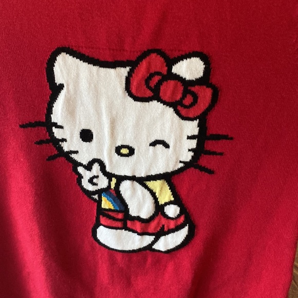 Size age 6-8 Child Hello Kitty casual dress from H & M. 100% cotton knit, red. - Picture 6 of 6
